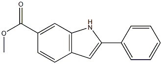 Methyl 2-phenylindole-6-carboxylate 구조식 이미지