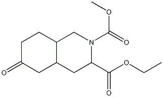 3-ethyl 2-methyl 6-oxo octahydroisoquinoline-2,3(1H)-dicarboxylate Structure