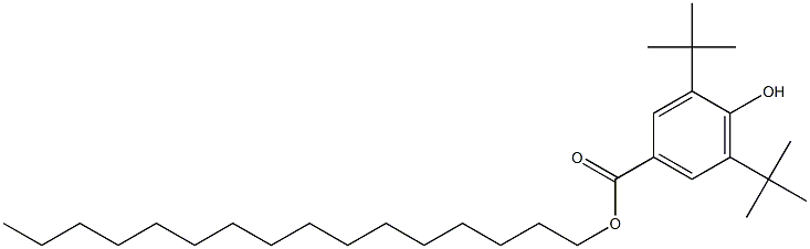 3,5-di-tert-butyl-4-hydroxybenzoic acid n-hexadecanol ester Structure