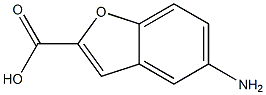 5-aminobenzofurancarboxylic acid 구조식 이미지