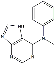 N-methyl-N-phenyl adenine 구조식 이미지