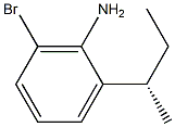 S-2-sec-butyl-6-bromoaniline Structure