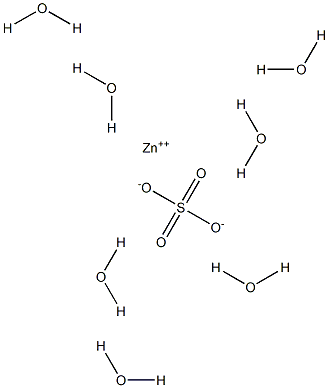 Zinc sulfate heptahydrate crystal Structure