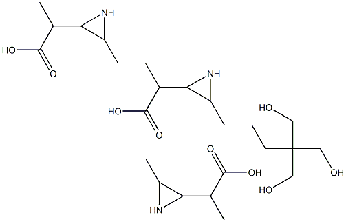 Trimethylolpropane-tris[3-(2-methylaziridine)propionate] 구조식 이미지