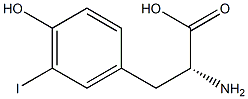 3-iodo-D-tyrosine Structure