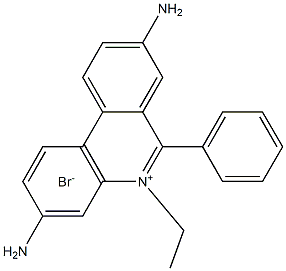 Ethidium bromide solution (EB, 10MG/ML) 구조식 이미지