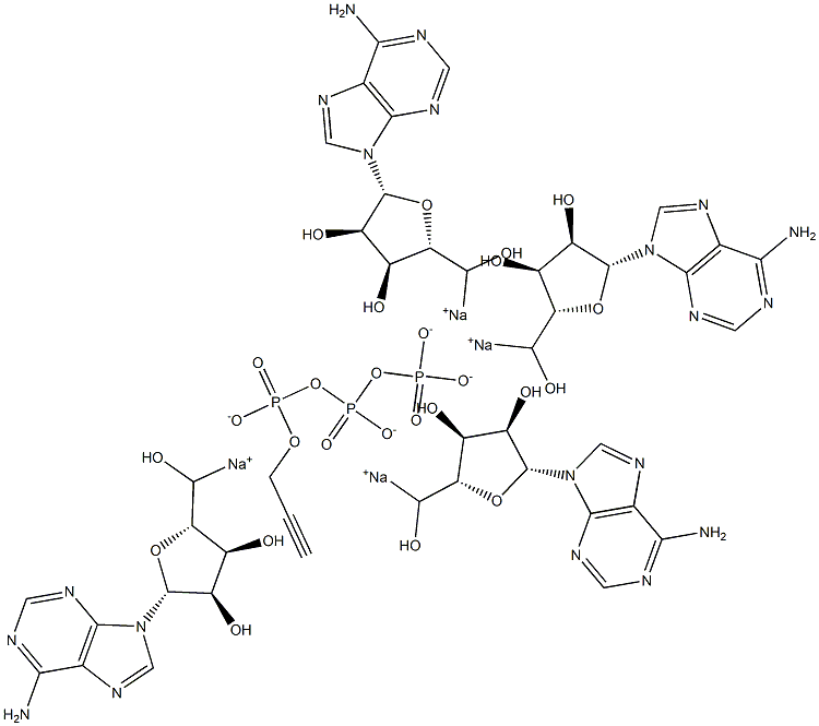 Adenosine-5'-[-(propargyl)]triphosphate sodium salt Structure