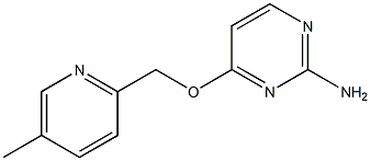 4-((5-Methylpyridin-2-yl)methoxy)pyrimidin-2-amine 구조식 이미지