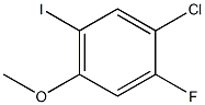 1-Chloro-2-fluoro-5-iodo-4-methoxy-benzene 구조식 이미지