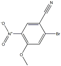 2-Bromo-4-methoxy-5-nitro-benzonitrile 구조식 이미지