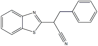 2-(benzo[d]thiazol-2-yl)-3-phenylpropanenitrile Structure