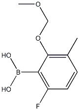 6-Fluoro-2-(methoxymethoxy)-3-methylphenylboronic acid 구조식 이미지