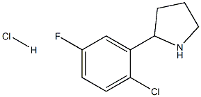 2-(2-chloro-5-fluorophenyl)pyrrolidine hydrochloride 구조식 이미지