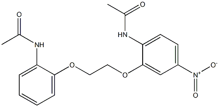 N-[2-[2-(2-Acetamido-5-nitrophenoxy)ethoxy]phenyl]acetamide 구조식 이미지