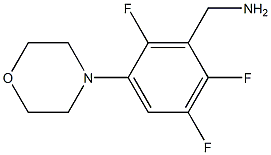 (2,3,6-trifluoro-5-morpholinophenyl)methanamine Structure