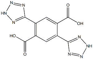 2,5-di(2H-tetrazol-5-yl)terephthalic acid 구조식 이미지