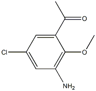 1-(3-Amino-5-chloro-2-methoxy-phenyl)-ethanone Structure