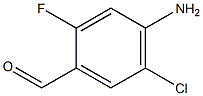 4-Amino-5-chloro-2-fluoro-benzaldehyde 구조식 이미지