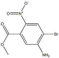 5-Amino-4-bromo-2-nitro-benzoic acid methyl ester 구조식 이미지