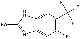 5-Bromo-6-trifluoromethyl-1H-benzoimidazol-2-ol 구조식 이미지