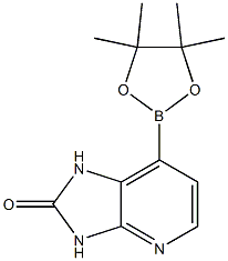 7-(4,4,5,5-Tetramethyl-[1,3,2]dioxaborolan-2-yl)-1,3-dihydro-imidazo[4,5-b]pyridin-2-one Structure