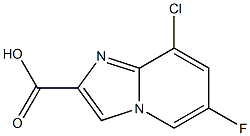 8-Chloro-6-fluoro-imidazo[1,2-a]pyridine-2-carboxylic acid 구조식 이미지