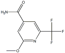2-methoxy-6-(trifluoromethyl)isonicotinamide Structure