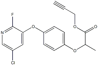 prop-2-yn-1-yl 2-(4-((5-chloro-2-fluoropyridin-3-yl)oxy)phenoxy)propanoate Structure
