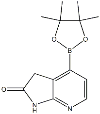 4-(4,4,5,5-tetramethyl-1,3,2-dioxaborolan-2-yl)-1,3-dihydro-2H-pyrrolo[2,3-b]pyridin-2-one 구조식 이미지