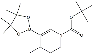 tert-butyl 4-methyl-5-(4,4,5,5-tetramethyl-1,3,2-dioxaborolan-2-yl)-3,4-dihydropyridine-1(2H)-carboxylate Structure