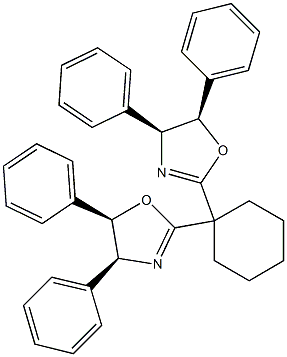 (4S,4'S,5R,5'R)-2,2'-Cyclohexylidenebis[4,5-dihydro-4,5-diphenyloxazole], 98%, (99% ee) Structure