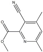 METHYL 3-CYANO-4,6-DIMETHYLPICOLINATE 구조식 이미지