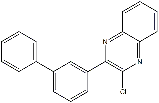 2-Chloro-3- (3-Biphenylyl) quinoxaline 구조식 이미지