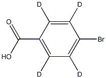 4-Bromobenzoic Acid-d4 Structure