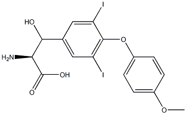 3-[3,5-Diiodo-4-(p-methoxyphenoxy)phenyl]-serine Structure