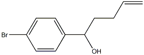 1-(4-Bromophenyl)pent-4-en-1-ol 구조식 이미지