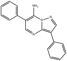 3,6-Diphenylpyrazolo[1,5-a]pyrimidin-7-amine Structure