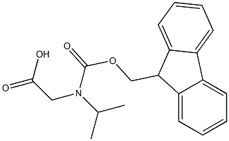 N-Fmoc-N(isopropyl)glycine Structure