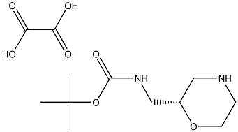 (S)-tert-Butyl (morpholin-2-ylmethyl)carbamate oxalate Structure