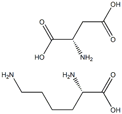 L-lysine-L-aspartate Structure