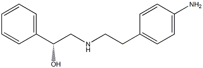 (R)-[[[2-(4-aminophenyl)ethyl]amino]methyl]-benzyl alcohol Structure