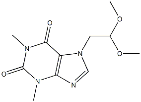 7-(2,2-dimethyloxyethyl)theophylline Structure