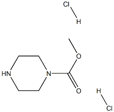 1-piperazinecarboxylic acid methyl ester dihydrochloride Structure