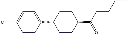 Trans-4-(4-chlorophenyl)-1-pentanoylcyclohexane Structure