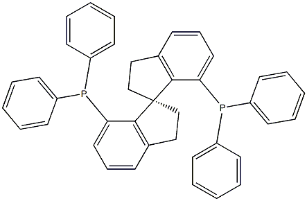 (R)-7,7'-BIS(DIPHENYLPHOSPHINO)-1,1'-SPIROBIINDANE 구조식 이미지