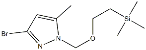 3-bromo-5-methyl-1-((2-(trimethylsilyl)ethoxy)methyl)-1H-pyrazole Structure