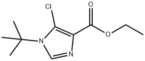 ethyl 1-(tert-butyl)-5-chloro-1H-imidazole-4-carboxylate Structure