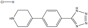 4-(4-(1H-tetrazol-5-yl)phenyl)-1,2,3,6-tetrahydropyridine hydrochloride Structure