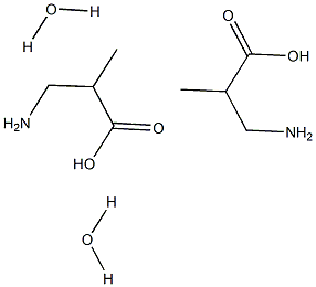 DL-3-AMINOISOBUTYRIC ACID HYDRATE DL-3-Aminoisobutyric acid hydrate Structure