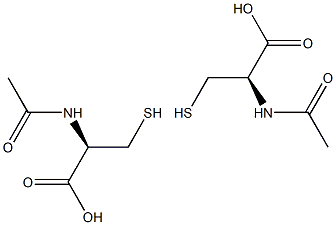 N-ACETY-L-CYSTEINE N-acetyl-L-cysteine 구조식 이미지